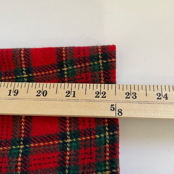 Vintage 1990s Tartan Plaid Blazer Jacket Zip Front Red Christmas Winter Festive - Picture 14 of 14